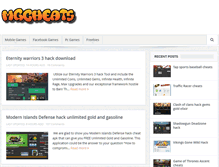 Tablet Screenshot of mgcheats.com